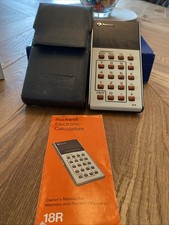 Vintage Rockwell Calculator, Original Case And A Charger