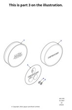 Land Rover Genuine Plate Spare