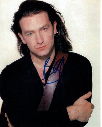 Bono signed 8x10 photo - signed,
