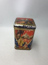 VTG HINGED TEA TIN CADDY
