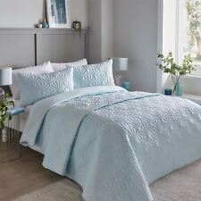 Serene Cavali 100% Polyester Soft Pinsonic Duvet Cover Set in Duck Egg Blue