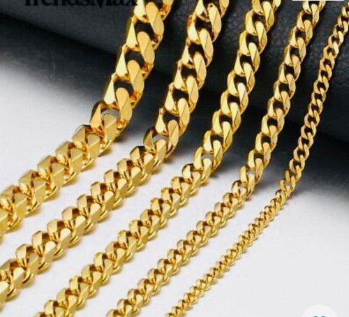 18k gold filled - necklace, cuban