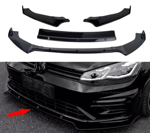 Gloss black front splitter - gloss,