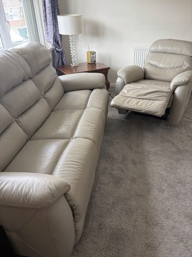 Leather recliner and - recliner,