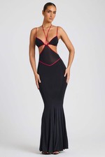 Oh Polly Maxi Dress Black Cut