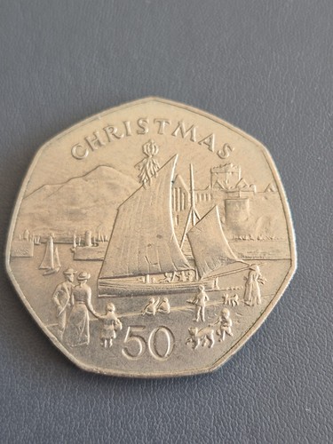 Isle man fifty pence - of,