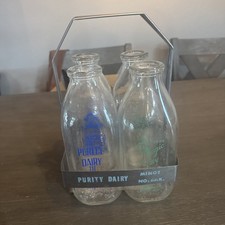 Antique Glass Milk Jugs and