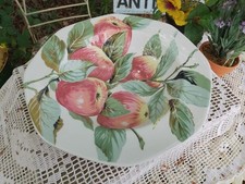 Large Spanish Pontesa Bowl Salad Fruit Apples Leaves 31cm
