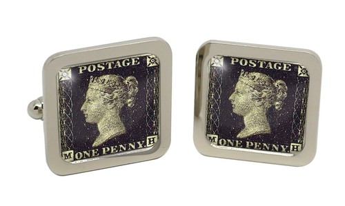 Penny black square cufflinks - penny,