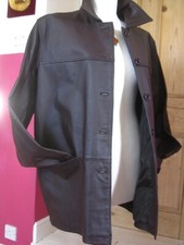 REAL LEATHER JACKET 12 14 boyfriend oversize relax ladies rock MILAN brown soft