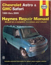 CHEVROLET ASTRO & GMC SAFARI VANS 4-CYL V6 PETROL 1985-2005 OWNERS REPAIR MANUAL