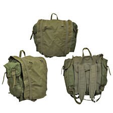 Army Backpack Original French Military Vintage Surplus Combat Bag Olive Medium