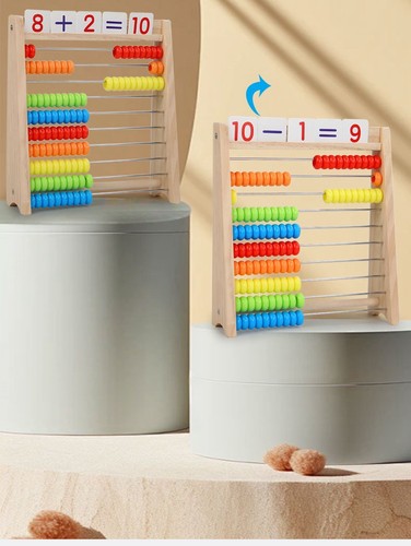 Classic rainbow wooden number - rainbow,