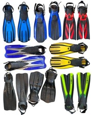 Scuba diving fins, various