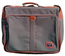 Antler Suit Bag Dress Garment Travel Carry Green Brown Vintage Strap Hangers