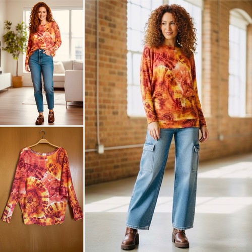 Fall burnt orange tie dye - burnt,