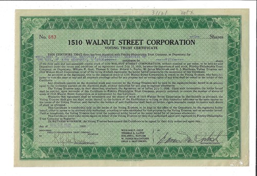 Pennsylvania 1933 1510 walnut - 1933,