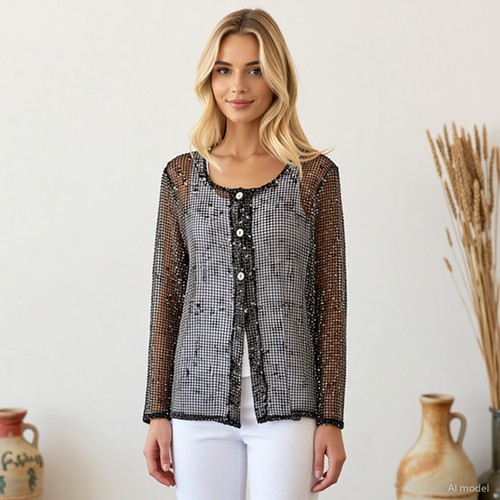 Boho cardigan black - cardigan,