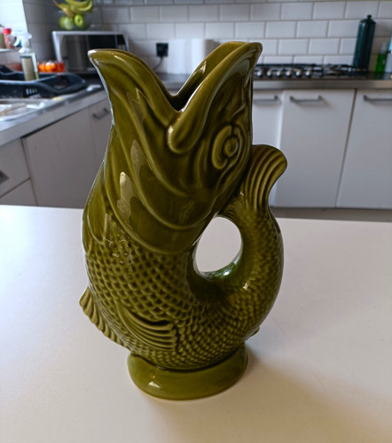 Dartmouth pottery green glug - dartmouth,