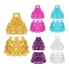 Girl Sequin Dance Costume