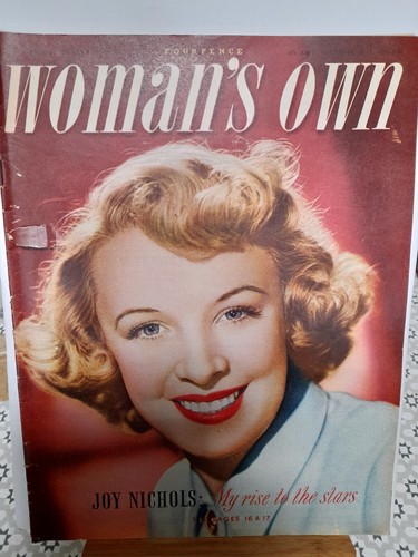 Vintage woman own magazine - own,