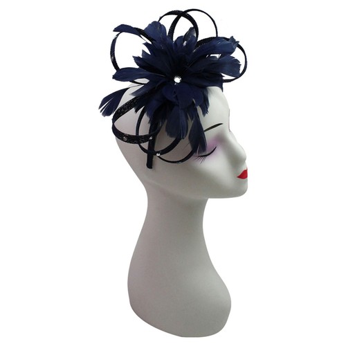 Diamante centred feather - centred,