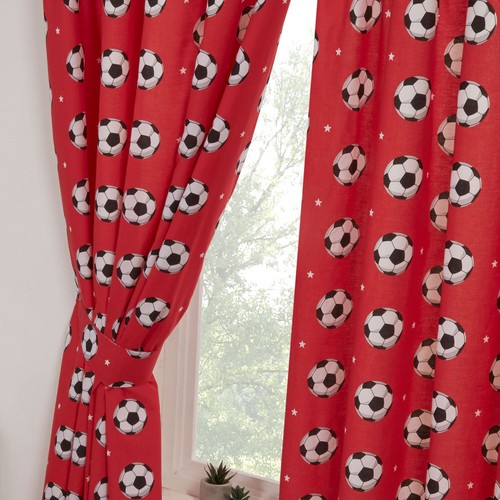 Football red curtains fully - red,