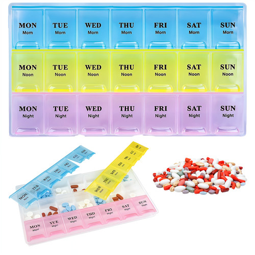 Day pill box compartment - 21,