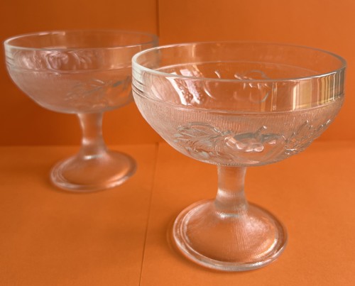Pair vintage pressed - pair,