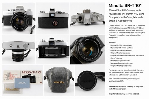 Minolta 101 35mm slr - sr-t,