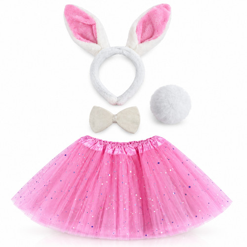 Kids bunny costume pink tutu - kids,
