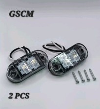 Led Side Marker Lights Trailer Caravan Truck Van White 12v 24v