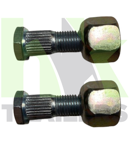 Unf wheel stud nut - 2, 3/8