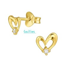 Sterling Silver Heart Cubic