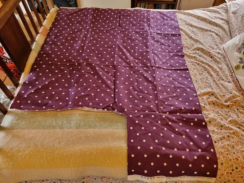 Purple dotty 100 cotton - purple, 100%