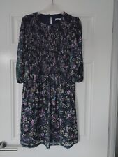 Oasis Black Floral Dress Size M