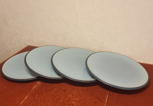 Denby blue jetty dinner plate - blue,