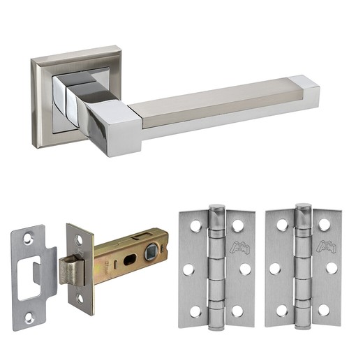 Square internal chrome door - square,
