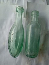 Two Ellis Ruthin 6oz (Torpedo And Round Bottom Cylinder) Bottles