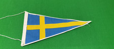 Original SWEDISH Classic Car / Classic Motorcycle Cloth Pennant N.O.S
