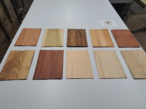 Wood veneer sample pack - veneer, 10