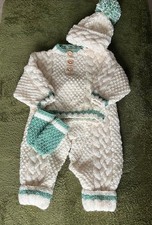 Hand knitted aran piece - knitted, 5