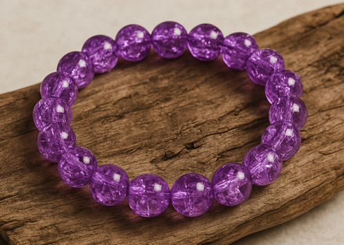 Light purple 10mm crackle - light,