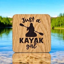 Just A Kayak Girl Wooden