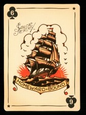 1 x modern playing card Sailor