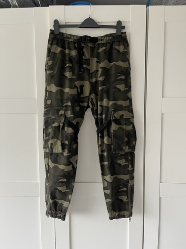 Zara camouflage cargo trousers - camouflage,
