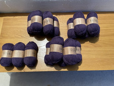 Drops Lima - 65% wool 35% Alpaca DK yarn Deep Purple Sh 4377 18 balls x 50g FAB*