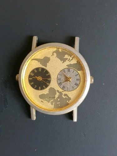 Mystery dual time gold plated - time,
