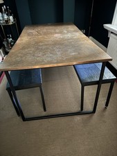 Custom Dining Table And Stools