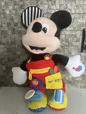 Disney Baby Mickey Mouse Baby Sensory Interactive Learn Abilities Soft Plush Toy